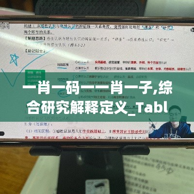 一肖一码一一肖一子,综合研究解释定义_Tablet4.532