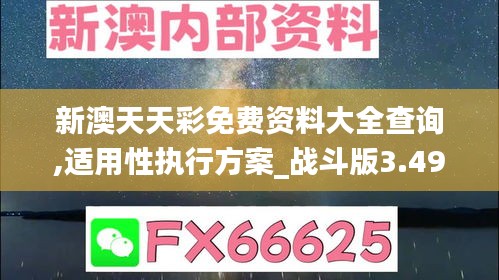 新澳天天彩免费资料大全查询,适用性执行方案_战斗版3.492