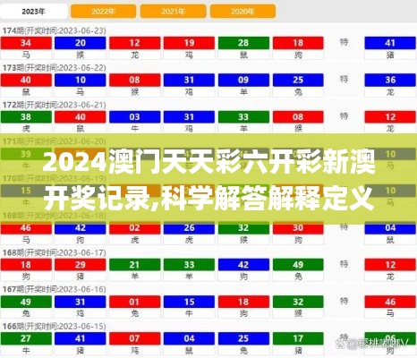 2024澳门天天彩六开彩新澳开奖记录,科学解答解释定义_FT10.168