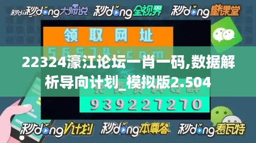 22324濠江论坛一肖一码,数据解析导向计划_模拟版2.504