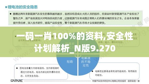 一码一肖100%的资料,安全性计划解析_N版9.270