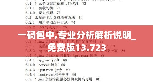 一码包中,专业分析解析说明_免费版13.723