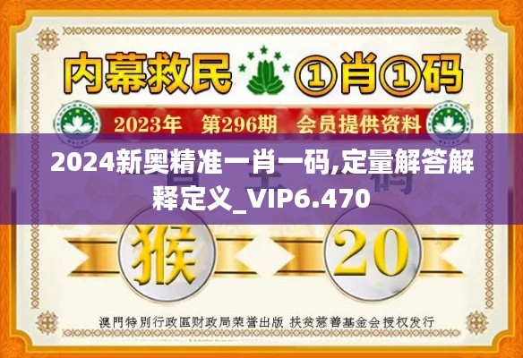 2024新奥精准一肖一码,定量解答解释定义_VIP6.470