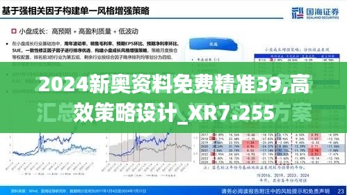 2024新奥资料免费精准39,高效策略设计_XR7.255